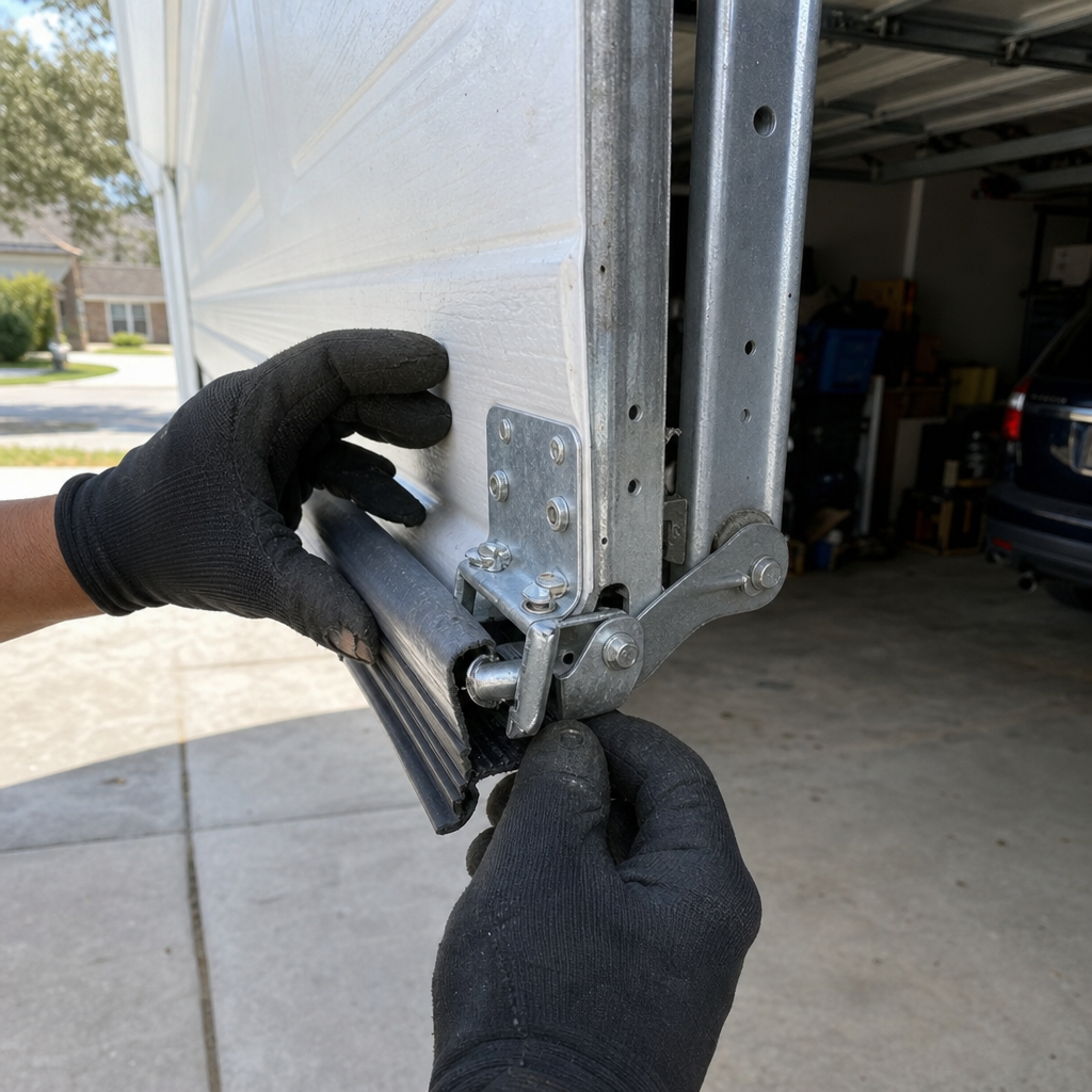Garage door repair, weather seal adjustment, emergency garage door service in Jacksonville Beach, FL