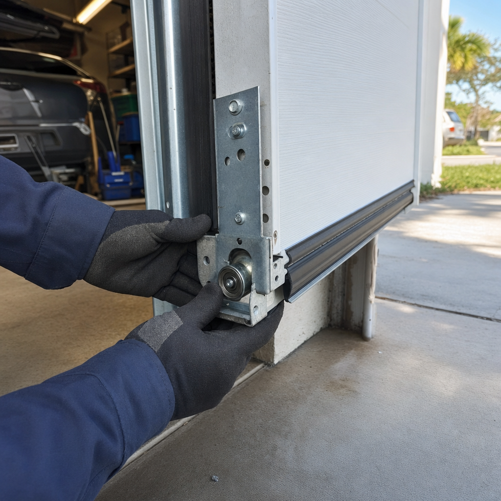 Garage door roller installation and repair in Jacksonville Beach, FL